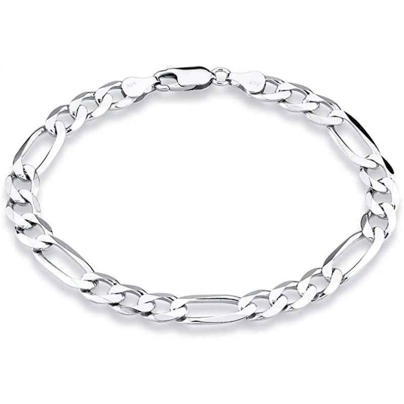 Plain silver cubic bracelet