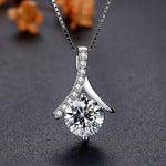 Load image into Gallery viewer, Solitaire Diamond Necklace