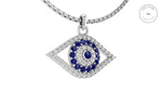 Load image into Gallery viewer, Silver Evil Eye Necklace
