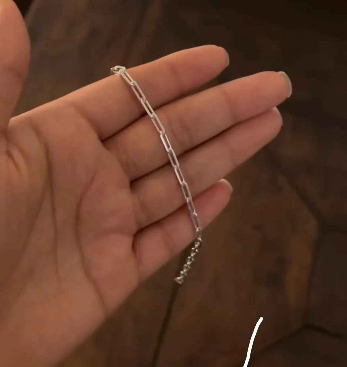 Vidhata jewels 925 silver paper clip unisex bracelet