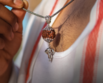 Load image into Gallery viewer, Original Rudraksha Ganesha Silver Pendant Silver Chain ✨
