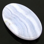 Load image into Gallery viewer, 32.6Ct Natural Picture Blue Lace Agate Oval Cabochon Gemstone