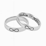 Load image into Gallery viewer, Personalised 92.5 Silver Infinity Ring