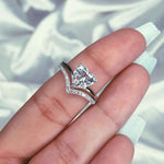 Load image into Gallery viewer, Diamond Heart Adjustable Ring