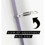 Load image into Gallery viewer, Diamond Heart Adjustable Ring