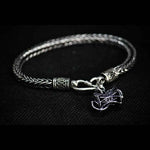 Load image into Gallery viewer, Men's Stylish Silver Bracelet With Damru Pendant
