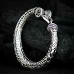 Load image into Gallery viewer, Trishul Om Silver Bangle