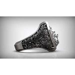 Load image into Gallery viewer, Versace Silver Lion Ring