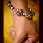 Load image into Gallery viewer, Handcrafted Silver Trishul Bangle