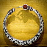 Load image into Gallery viewer, Handcrafted Silver Trishul Bangle