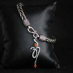 Load image into Gallery viewer, Stylish Silver Bracelet with Om Rudraksha Pendent