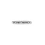 Load image into Gallery viewer, I'm Fucking Crushing It - Tiny Message Ring in Sterling Silver