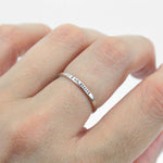 Load image into Gallery viewer, I Am Enough - Tiny Message Ring in Sterling Silver