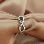Load image into Gallery viewer, Stylish Silver Infinity Ring