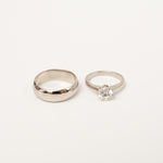 Load image into Gallery viewer, Radiant Duo Couple Ring - Vidhata Jewels