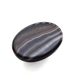 Load image into Gallery viewer, 12.9Ct Natural Black and Grey Sulemani Hakik Oval Gemstone