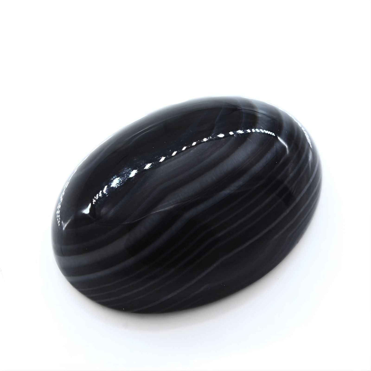 12ct natural black and grey sulemani hakik oval gemstone