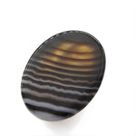 Load image into Gallery viewer, 12.5Ct Natural Black and Grey Sulemani Hakik Oval Gemstone