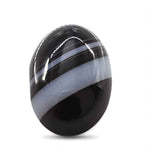 Load image into Gallery viewer, 11.8Ct Natural Black and Grey Sulemani Hakik Oval Gemstone