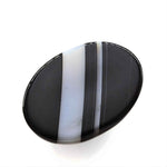 Load image into Gallery viewer, 11.8Ct Natural Black and Grey Sulemani Hakik Oval Gemstone