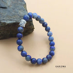 Load image into Gallery viewer, Natural Lapis stones With Buddha Face Reiki Healing Meditation and Protections Crysta Beads Wrist Bracelet