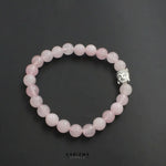 Load image into Gallery viewer, Rose Quartz Gemstone Buddha Face Reiki Healing Meditation and Protections Crysta Beads Bracelet
