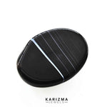 Load image into Gallery viewer, 12.4Ct Natural Black and Grey Sulemani Hakik Oval Gemstone