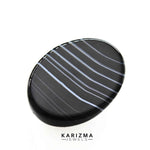 Load image into Gallery viewer, 12.7Ct Natural Black and Grey Sulemani Hakik Oval Gemstone