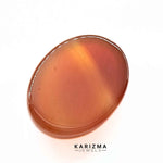 Load image into Gallery viewer, 13.7Ct Natural Orange Agate (Hakik) Oval Gemstone