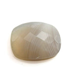 Load image into Gallery viewer, 14.2Ct Natural White Agate Cushion Checker Cut Gemstone
