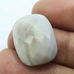 Load image into Gallery viewer, 16.8Ct Natural White Agate Cushion Checker Cut Gemstone