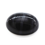 Load image into Gallery viewer, 12.5Ct Natural Black and Grey Sulemani Hakik Oval Gemstone