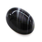 Load image into Gallery viewer, 12.8Ct Natural Black and Grey Sulemani Hakik Oval Gemstone