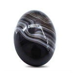 Load image into Gallery viewer, 13.3Ct Natural Black and Grey Sulemani Hakik Oval Gemstone