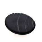 Load image into Gallery viewer, 12.4Ct Natural Black and Grey Sulemani Hakik Oval Gemstone