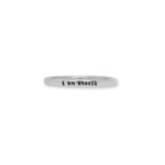Load image into Gallery viewer, I Am Enough - Tiny Message Ring in Sterling Silver
