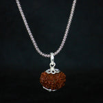 Load image into Gallery viewer, 9 Mukhi Original Rudraksha with silver Chain