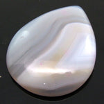 Load image into Gallery viewer, 83.1Ct Natural Picture Blue Botswana Agate Pear Cabochon Gemstone