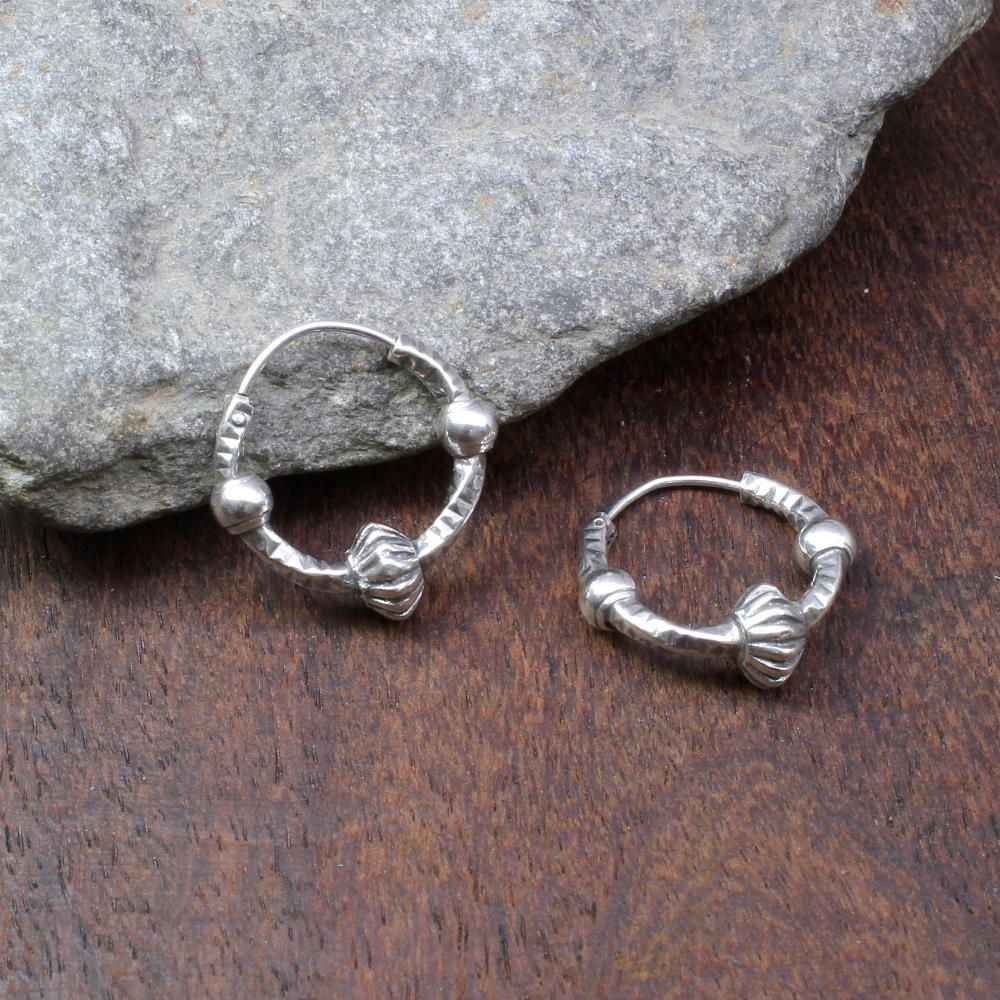925 oxidized sterling silver earrings