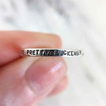 Load image into Gallery viewer, Personalized Tiny Message Ring in Sterling Silver