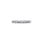 Load image into Gallery viewer, Wake Up. Kick Ass. Repeat. - Tiny Message Ring in Sterling Silver