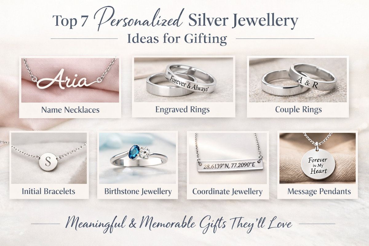Top 7 personalised silver jewellery ideas for gifting