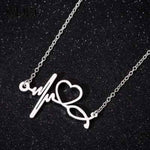 Load image into Gallery viewer, Heartbeat Stethoscope Pendent Chain
