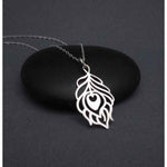 Load image into Gallery viewer, Peacock Feather Pendent Chain
