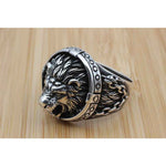 Load image into Gallery viewer, Circle Lion Ring
