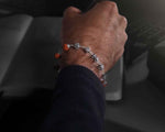 Load image into Gallery viewer, Damru Om Beads Rudraksha Bracelet
