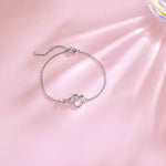 Load image into Gallery viewer, Silver Infinity Heart Bracelet
