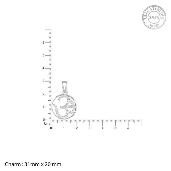 Silver Om Pendant Chain
