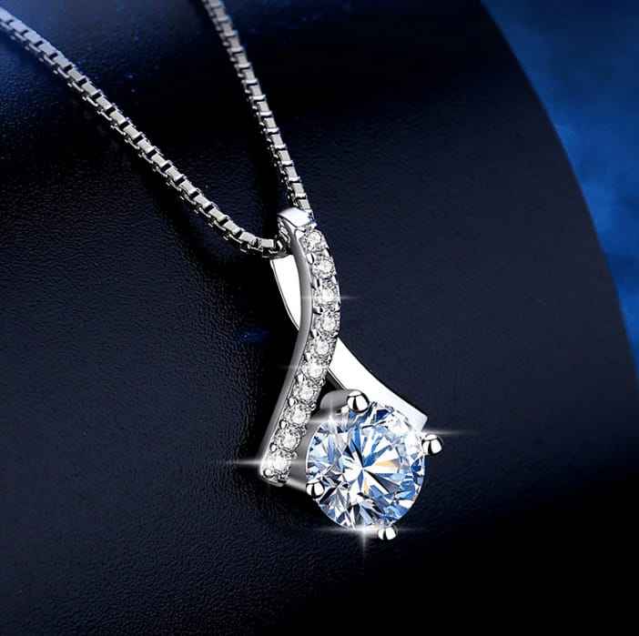 Solitaire Diamond Necklace