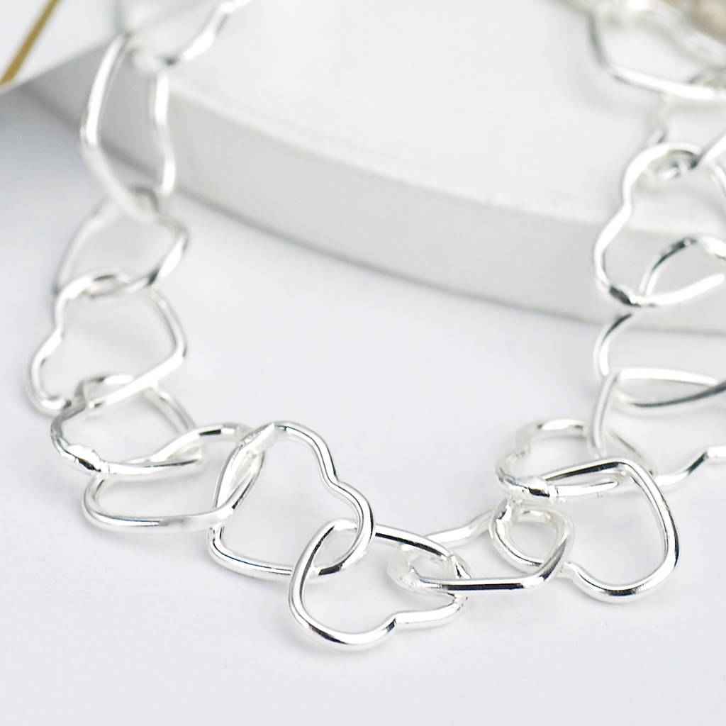 Linked Heart Bracelet